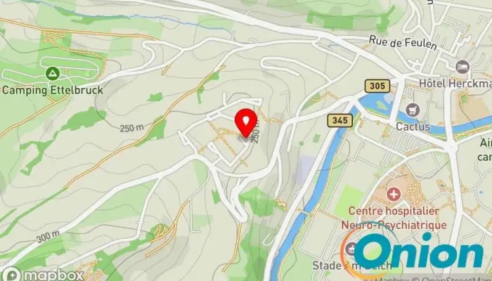 Kaart vun Chargy Charging Station Ladestation für Elektrofahrzeuge zu Ettelbruck