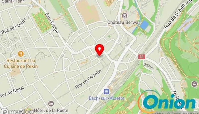 Kaart vun Chargy Charging Station Ladestation für Elektrofahrzeuge zu Esch an der Alzette