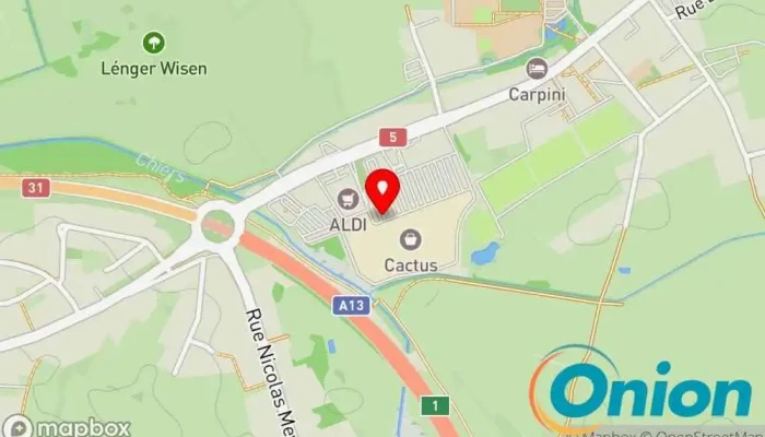Kaart vun Chargy Charging Station Ladestation für Elektrofahrzeuge zu Käerjeng