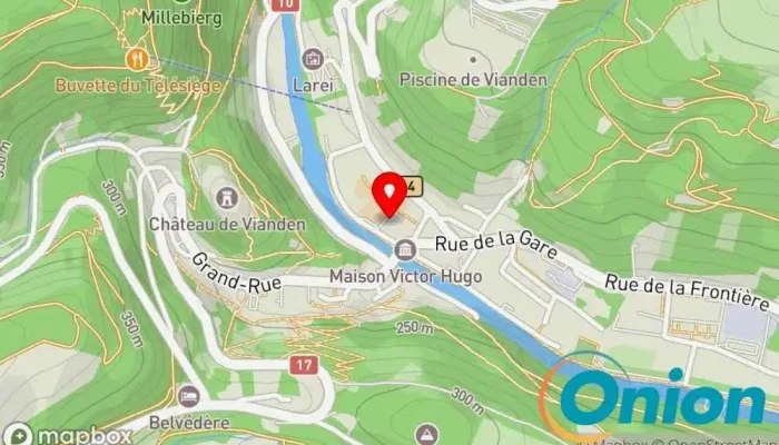 Kaart vun Chargy Charging Station Ladestation für Elektrofahrzeuge zu Vianden