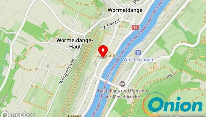 Kaart vun Chargy Charging Station Ladestation für Elektrofahrzeuge zu Wormeldange
