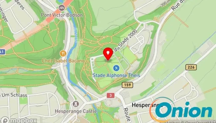 Kaart vun Chargy Charging Station Ladestation für Elektrofahrzeuge zu Hesperingen