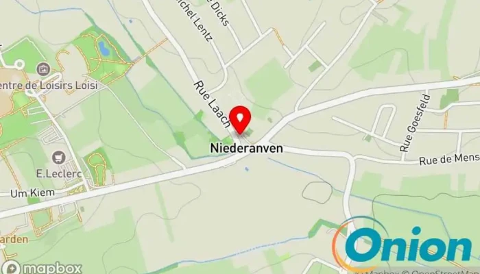 Kaart vun Chargy Charging Station Ladestation für Elektrofahrzeuge zu Niederanven