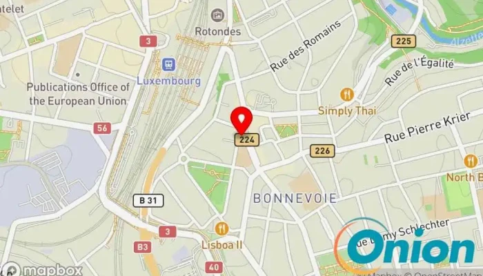 Kaart vun Chargy Charging Station Ladestation für Elektrofahrzeuge zu Luxemburg