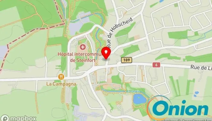 Kaart vun Chargy Ladestation Ladestation für Elektrofahrzeuge zu Steinfort