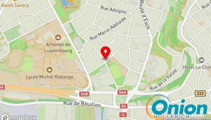 Kaart vun Chez Soi Jalousiengeschäft, Innenarchitekt, Farbenfachgeschäft, Maler, Teppichgeschäft, Polstergeschäft, Tapetengeschäft zu Luxemburg