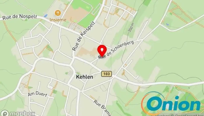 Kaart vun Cleenup Luxembourg Autowäsche zu Kehlen