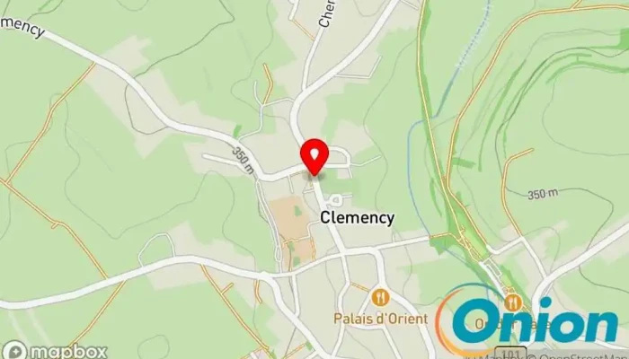 Kaart vun Clemency, Gemeng Bushaltestelle zu Käerjeng