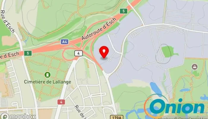 Kaart vun Concept 4 Dépollution SA Dienstleistungen im Bereich von sanitären Anlagen, Containeranbieter, Entsorgungsunternehmen zu Esch an der Alzette