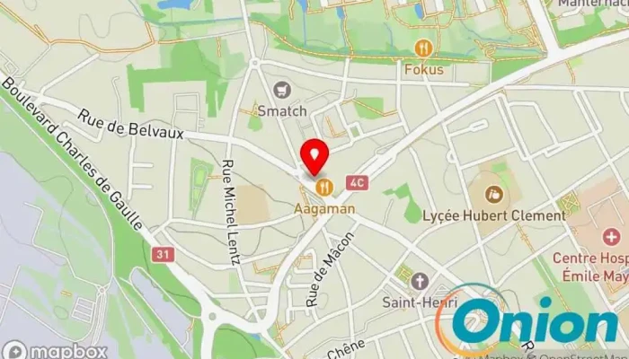 Kaart vun Crèche Nascht Esch-Sur-Alzette Kindertagesstätte zu Esch an der Alzette