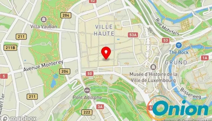 Kaart vun Dancing Noodles Nudelrestaurant, Bringdienst für Essen, Versanddienstleister zu Luxemburg