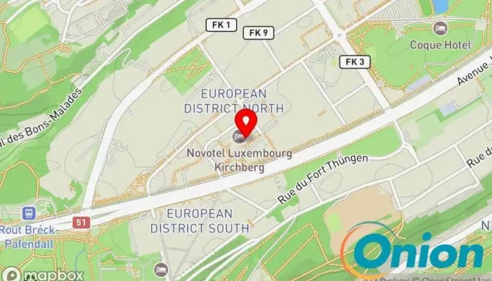 Kaart vun Dans le Noir ? Luxembourg au Novotel Restaurant zu Luxemburg