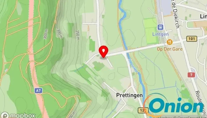 Kaart vun D'Gaardewiichtelcher Sàrl Garten, Gartenmöbelgeschäft, Gärtner, Landschaftsgestalter, Rasenpflegedienst zu Lintgen