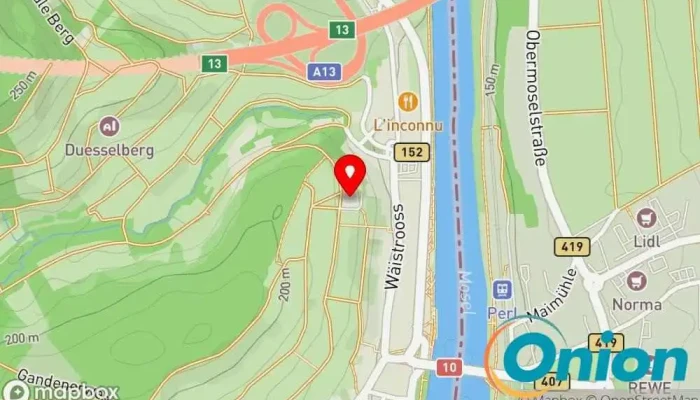 Kaart vun Domaine Henri Ruppert Weinkellerei zu Schengen