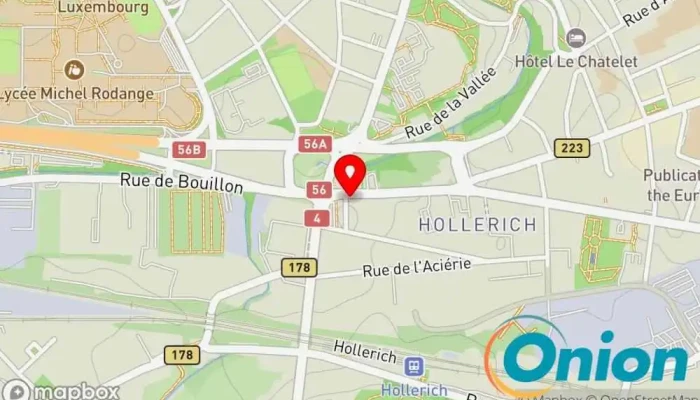Kaart vun DS Interior Sàrl Maler, Bauplaner, Möbelhersteller, Büro-Renovierungsservice zu Luxemburg