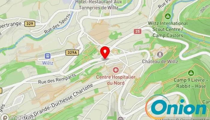 Kaart vun Econet SARLS Reinigungsdienst, Hausreinigungsdienst, Hausmeisterservice, Fensterreinigungsdienst zu Wiltz