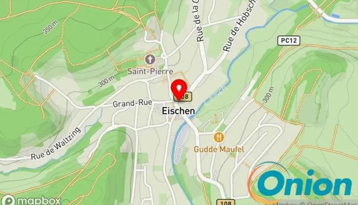 Kaart vun Eischen  zu Habscht