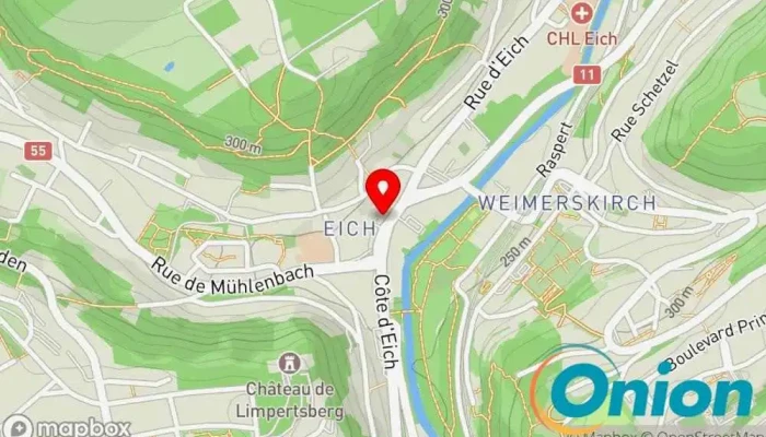Kaart vun Elec-énergie SARL-S Elek­t­ro­nik­un­ter­neh­men, Großhändler für Elektroprodukte, Elektriker, Elektronikingenieur zu Luxemburg