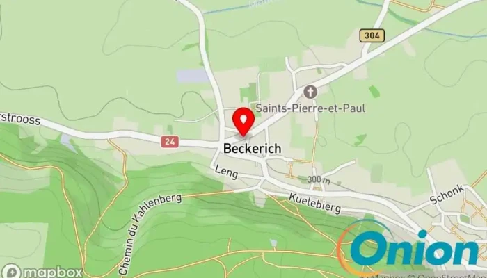 Kaart vun Electricite Electro-watt S.a. Elektriker zu Beckerich
