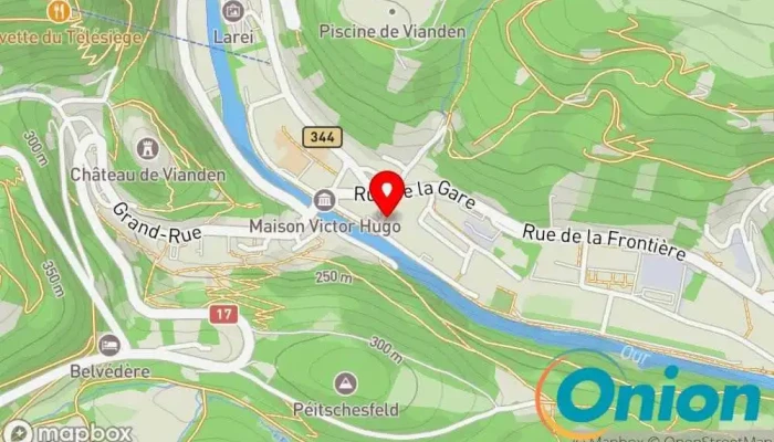 Kaart vun Electricite Jean Scheer Et Ass. Elektriker zu Vianden