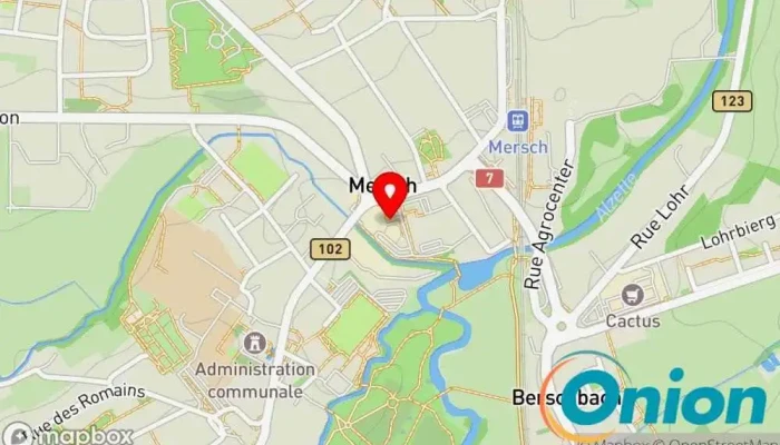 Kaart vun Electro-Center Mersch Fachgeschäft für Haushaltsgeräte, Elektriker zu Mersch