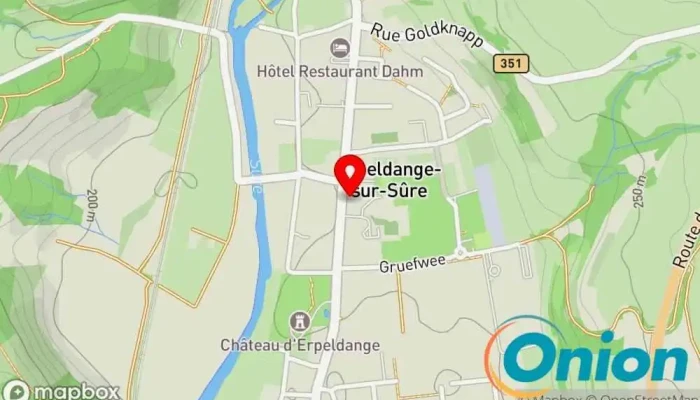 Kaart vun Entreprise Peintralux Peinture et Décoration S.à r.l. Maler, Jalousiengeschäft, Raumausstatter, Betrieb für Fassadenverkleidungen, Polstergeschäft, Holzboden-Einbaudienst zu Erpeldingen
