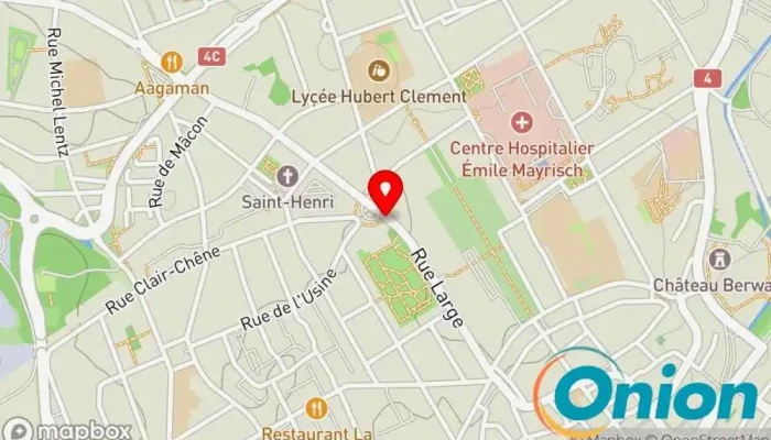 Kaart vun ESCH-SUR-ALZETTE, Piscine municipale Bushaltestelle zu Esch an der Alzette