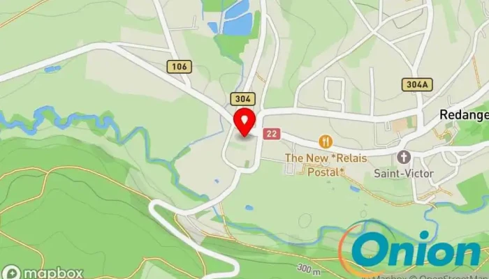 Kaart vun Ets Stecker Redange - Dépôt Luxembourg Nähmaschinengeschäft zu Redingen