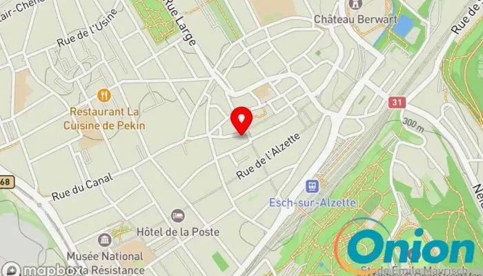 Kaart vun Fidassur - fiscaliste et comptable à Esch-sur-Alzette Buchhaltungsdienst, Steuerberatung zu Esch an der Alzette