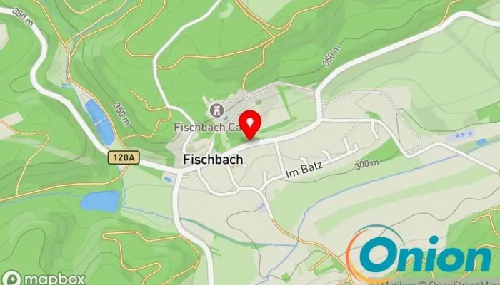 Kaart vun FISCHBACH (MERSCH), Beim Schlass Bushaltestelle zu Fischbach