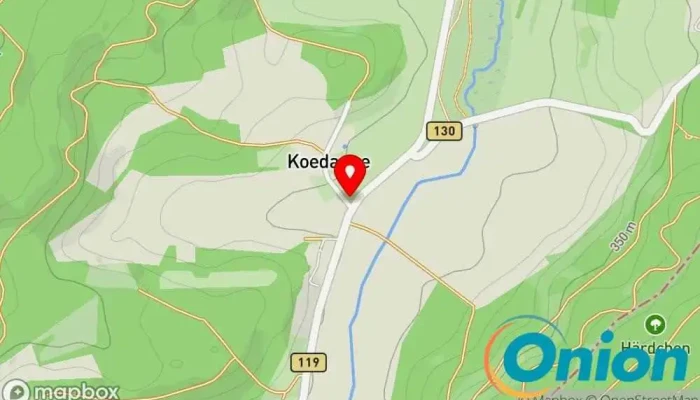 Kaart vun FISCHBACH (MERSCH), Koedange Bushaltestelle zu Fischbach