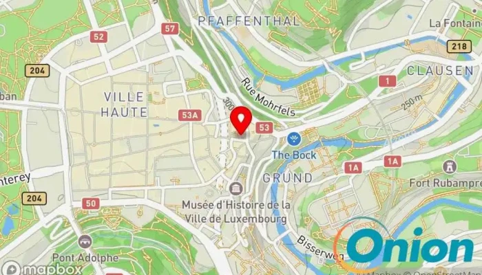 Kaart vun Fishmarket Historischer Marktplatz zu Luxemburg