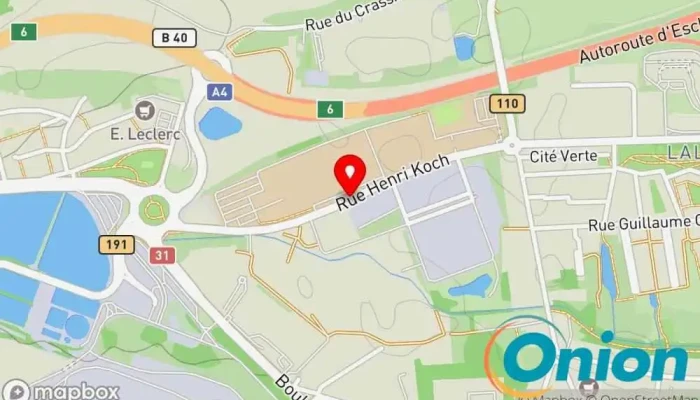 Kaart vun Flen Pharma Apotheke zu Esch an der Alzette