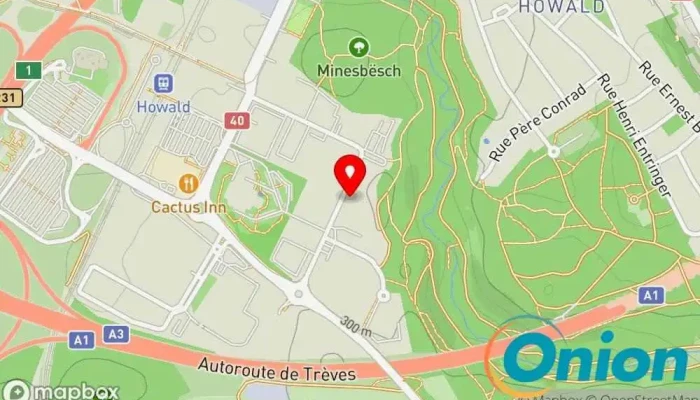 Kaart vun Fralux Succurssale Auftragnehmer zu Hesperingen