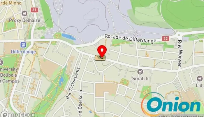Kaart vun Frank Jons Atelier 1535°C Creative Hub Künstler zu Differdange