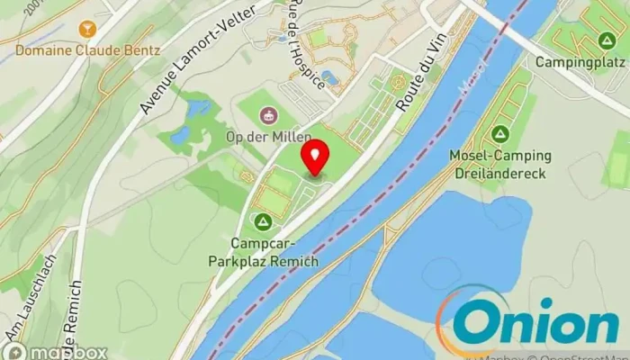 Kaart vun Freibad Remich Freibad zu Remich