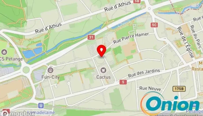 Kaart vun Garage Reinert Gilles SARL / RENAULT DACIA Autowerkstatt zu Pétange