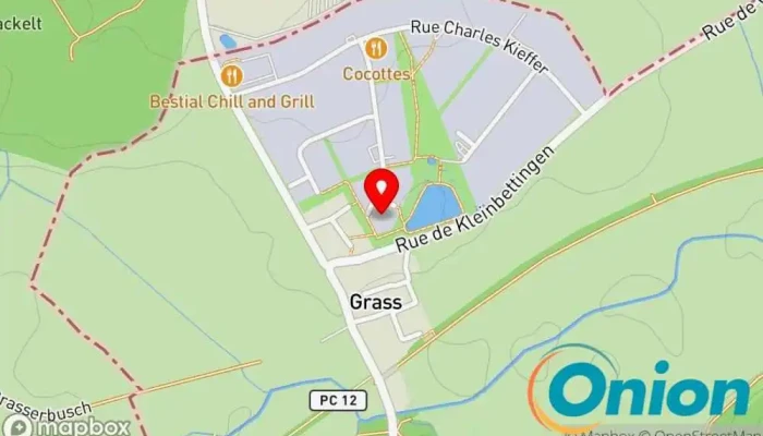 Kaart vun Gardizoo Sarl Grosshändler, Sportplatz, Düngemittelanbieter, Brennholzhändler, Pflanzen-Großhändler zu Steinfort