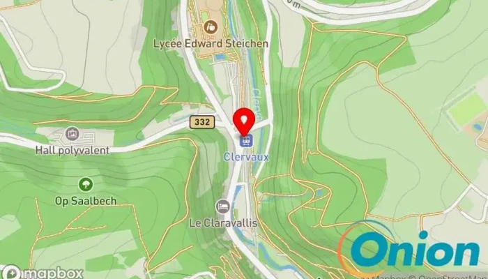 Kaart vun Gare de Clervaux - CFL Zugfahrkartenverkaufsstelle zu Clerf