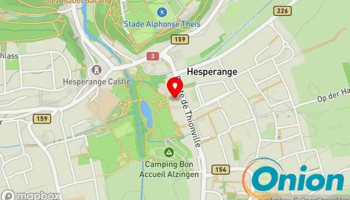 Kaart vun Gemeindehaus Hesperingen Gemeindezentrum zu Hesperingen