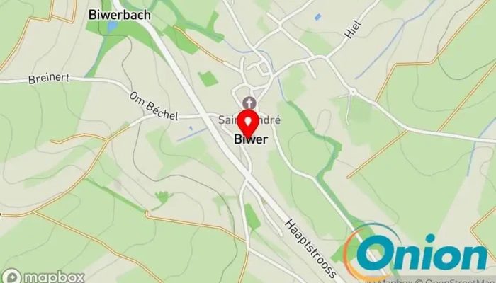 Kaart vun Gemeindeverwaltung Biwer Behörde zu Biwer