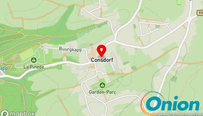 Kaart vun Gemeindeverwaltung Consdorf Stadtverwaltung zu Consdorf