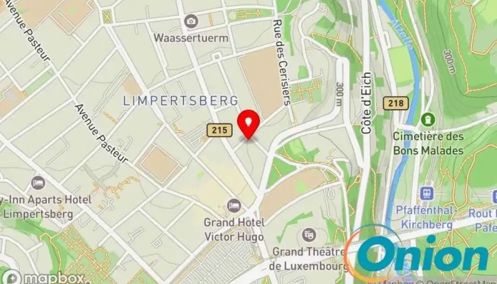 Kaart vun G.I.T.S. PSF - Global IT Services PSF Computersicherheitsdienst, Computerservice, Finanzaudit, Internetanbieter zu Luxemburg