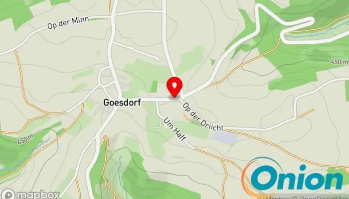 Kaart vun GOESDORF, Gemeng Bushaltestelle zu Goesdorf
