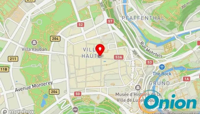 Kaart vun Häerz Brasserie, Brunch-Restaurant, Café, Restaurant zu Luxemburg