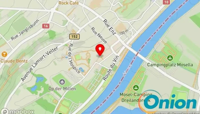Kaart vun Hanse Haus Vertriebsbüro Remich Bauunternehmen zu Remich