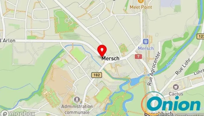 Kaart vun Infinity Lounge Mersch Shisha-Bar, Burgerrestaurant, Lounge, Nachtclub, Sportsbar zu Mersch