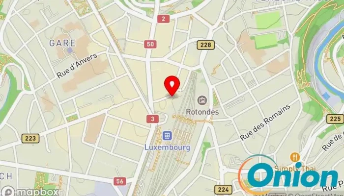 Kaart vun Krishna Vilas Luxembourg Südindisches Restaurant, Indisches Restaurant zu Luxemburg