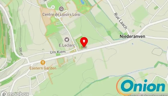 Kaart vun Kulturhaus Niederanven Kulturzentrum zu Niederanven