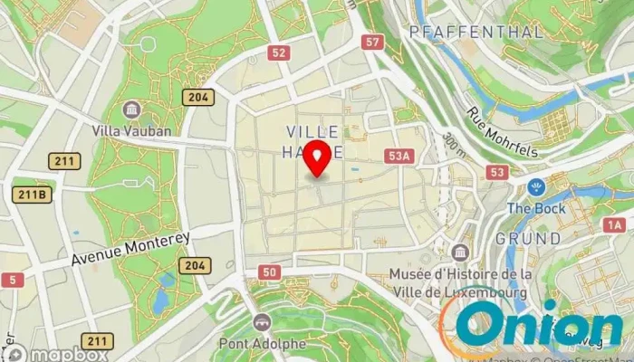 Kaart vun La Cristallerie Restaurant Gastronomique Gourmetrestaurant zu Luxemburg
